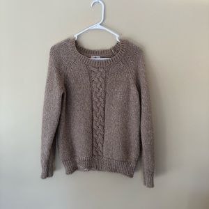 Tan knit sweater